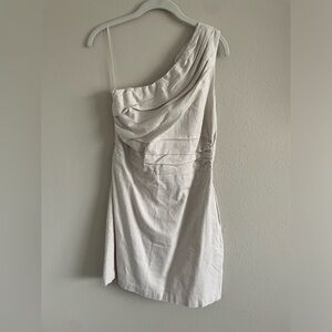 Abercrombie Linen One Shoulder Dress